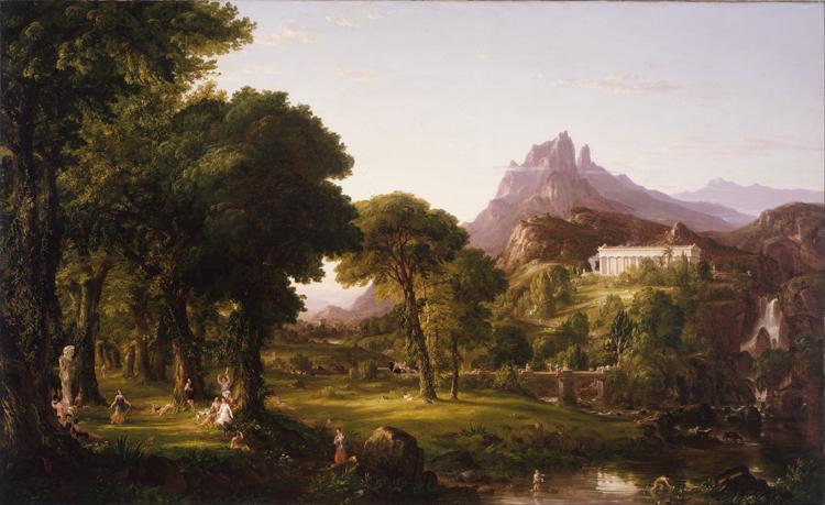 Thomas Cole Dream of Arcadia (mk13) Sweden oil painting art